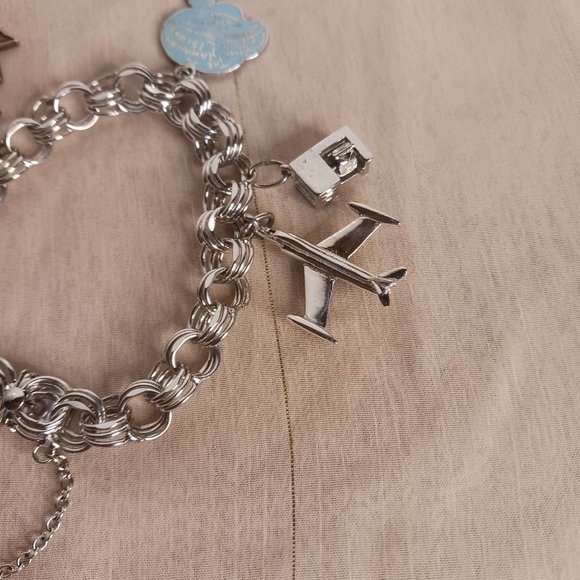 Sterling Silver Charm Bracelet - Picture 2 of 12